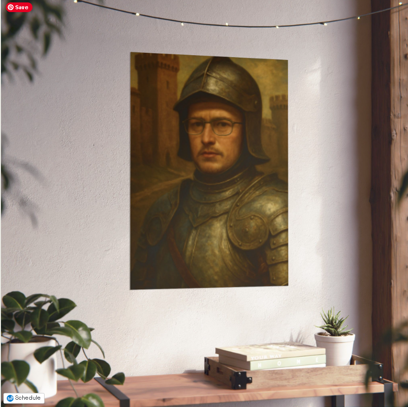Become A Medieval Portrait Poster Digital Download